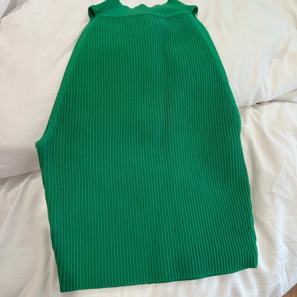 Aritzia Babaton sculpt knit mockneck tank - green - Picture 2 of 4